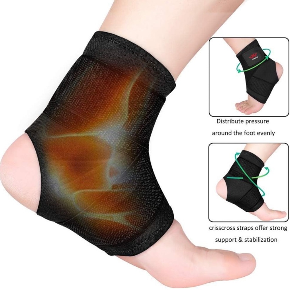 Vinaco Ankle Wraps Support Brace Pair & Wrist Wraps Neoprine XXL Men/Women - Picture 7 of 12